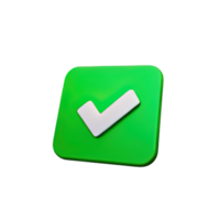 3d icon check mark png