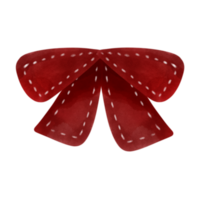 Red bow for decorations. png