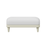 3d vit mjuk soffa png