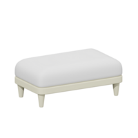 3d blanc doux canapé png