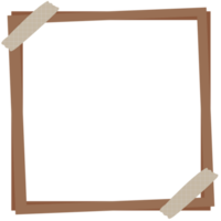 Foto Frames mit Farbe klebrig Hinweis png