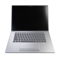 3d render laptop silver color png