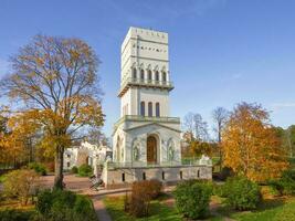 Bright sunny Autumn, White Tower Alexander Park, Tsarskoe Selo photo