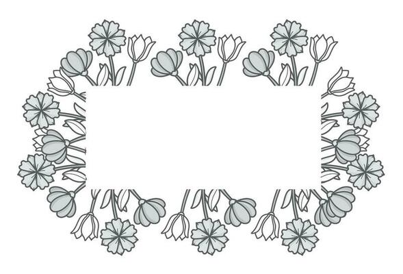 flower frame background decoration