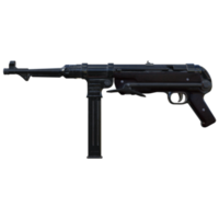 Weapons gun for the army isolated 3d png