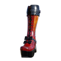 par de hembra botas aislado 3d png