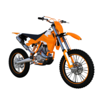 motorfiets spoor geïsoleerd 3d png