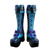 par de hembra botas aislado 3d png