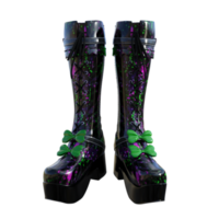 par de hembra botas aislado 3d png