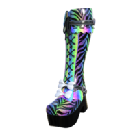 par de hembra botas aislado 3d png