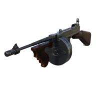 Weapons gun for the army isolated 3d png