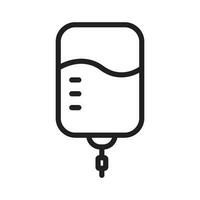 blood bag icon vector