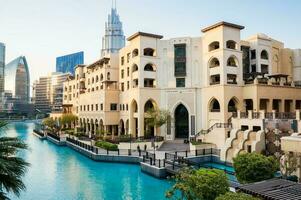 Dubai views in the city center photo