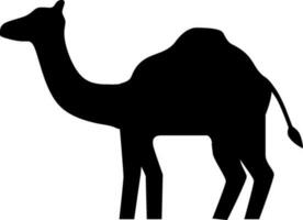 Camel icon vector illustration. Silhouette camel icon for livestock, food, animal and eid al adha event. Graphic resource for qurban design in islam and muslim culture