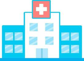 Hospital icon vector illustration. Fit for health education.