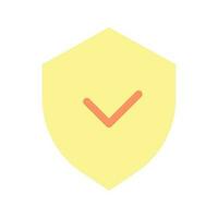 Cyber security flat color ui icon. Antivirus program for device. Safety on internet. Simple filled element for mobile app. Colorful solid pictogram. Vector isolated RGB illustration