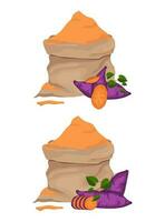 sweet potato vector clip art element, cassava, ubi jalar