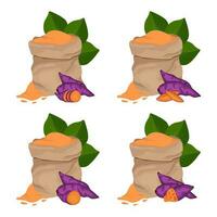 sweet potato vector clip art element, cassava, ubi jalar