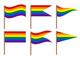 Pride LGBT Element clip art Colorful rainbow LGBTQ pride celebration icon flag vector