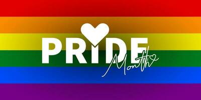 Pride LGBT Element clip art Colorful rainbow LGBTQ pride month celebration background social media vector
