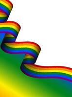 orgullo lgbt elemento acortar Arte vistoso arco iris lgbtq orgullo mes celebracion antecedentes social medios de comunicación vector