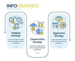 Working capital strategies blue rectangle infographic template. Data visualization with 3 steps. Editable timeline info chart. Workflow layout with line icons vector