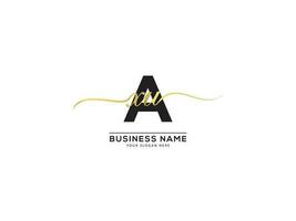 Minimalist Luxury AXU Logo Icon Vector Letter Design