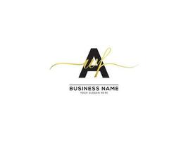 Abstract Signature AVF Luxury Logo Letter Design vector