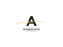 Abstract Signature AVI Luxury Logo Letter Design vector