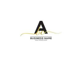 Initial Creative ABC Signature Luxury Logo Icon Designs vector