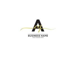 Business ACQ Signature Letter Logo Icon Vector Stock