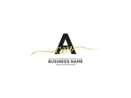 Business ACM Signature Letter Logo Icon Vector Stock