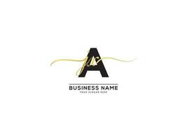 Initial Signature AJX Logo Letter Design For Business vector