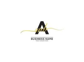 Monogram Signature Letters AMB Logo Design Vector Icon