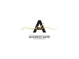 Monogram Signature AOL Business Logo Letter Vector Art