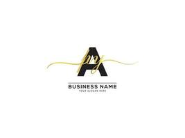 Initial Luxury APY Logo Icon Vector Signature Letter