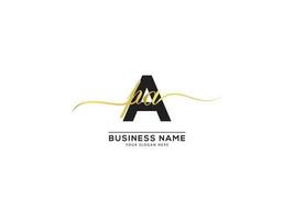 Initial Luxury APA Logo Icon Vector Signature Letter