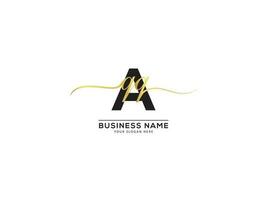 Signature Letter AQQ Logo Design For Luxury Shop vector