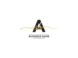 Monogram ASH Luxury Letter Logo Template vector