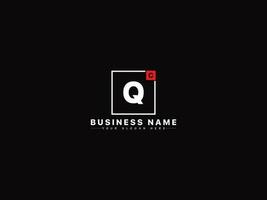 Creative Square Cq Logo Image, Monogram CQ Luxury Logo Letter Design vector