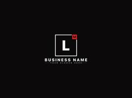 Monogram Square Ml Logo Letter Icon, Abstract Shape ML Logo Template vector