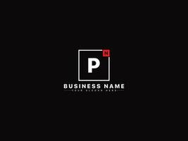 Initial Np Square Logo Image, Creative Shape NP Letter Logo Design vector