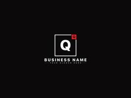 Monogram qq Logo Letter, Creative Square Shape QQ Business Logo Design vector