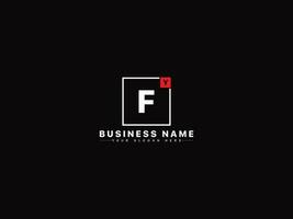 Logotype Yf Square Letter Logo, Abstract Shape YF Logo Icon For Business vector