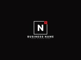 Logotype Yn Square Letter Logo, Abstract Shape YN Logo Icon For Business vector