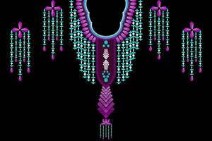 Background patterns Neckline from geometric shapes for shirts vector