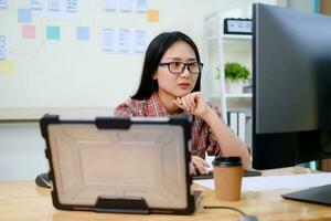 Programmers and developer teams are coding and developing software photo