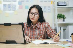 Programmers and developer teams are coding and developing software photo