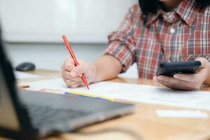 UX UI and Programming development technology. photo