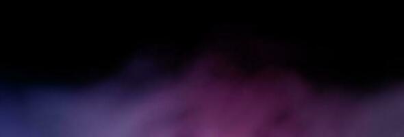 Abstract multicolor fog and smoke on black color background. photo